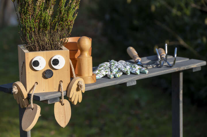 dobar Hochbeet Florenz mit erhöhter Ablage